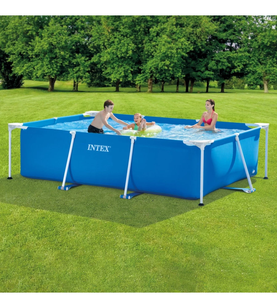 PISCINA FUORI TERRA CON STRUTTURA RETTANGOLARE INTEX CM BLU 300X200X75 I.2 - COD. 28272NP
