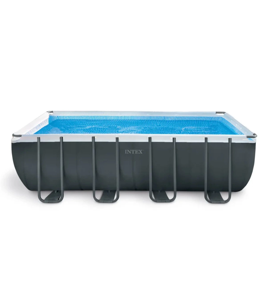 PISCINA FUORI TERRA CON STRUTTURA RETTANGOLARE INTEX "ULTRA XTR FRAME" ANTRACITE 549X274X132CM - COD. 26356NP