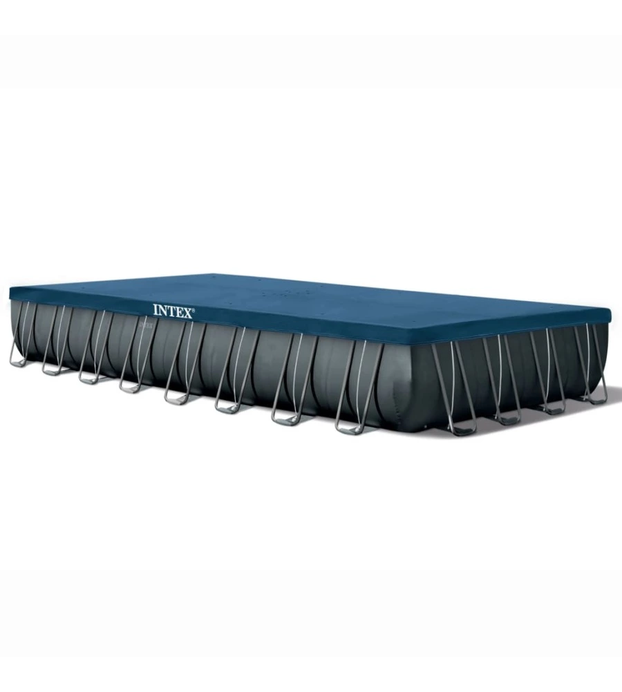 PISCINA FUORI TERRA CON STRUTTURA RETTANGOLARE INTEX "ULTRA XTR FRAME" ANTRACITE 975X488X132CM - COD. 26374GN