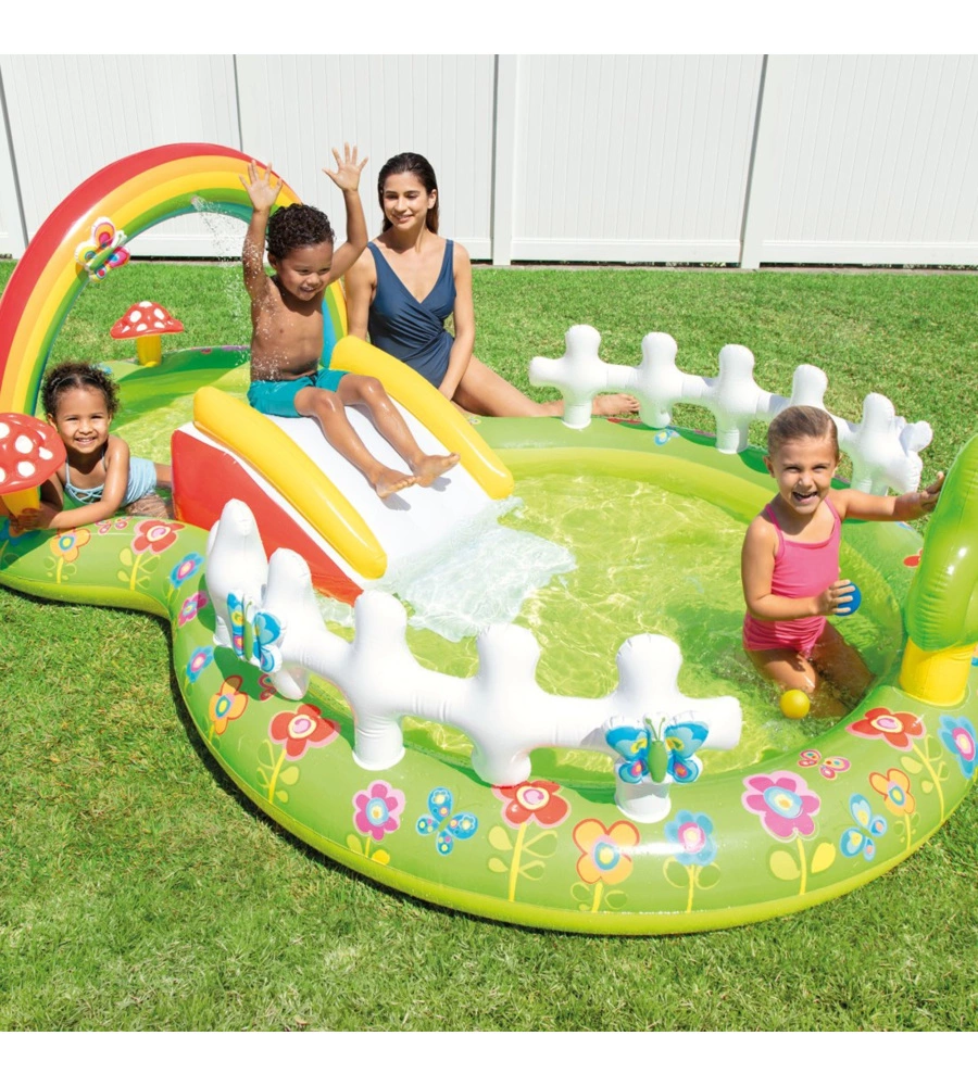 PLAYCENTER GONFIABILE INTEX "GARDEN" CM 290X180X104 I.3 - COD. 57154NP