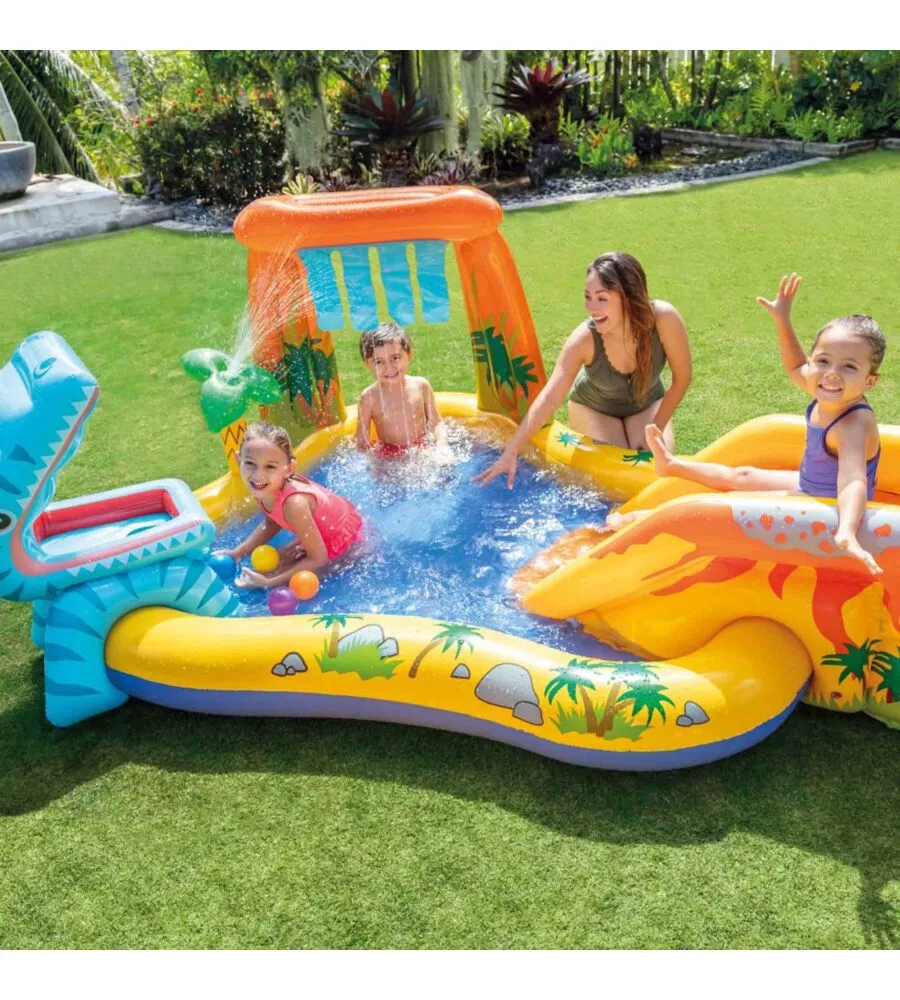 PLAYCENTER GONFIABILE INTEX "DINOSAURO" CM 249X191X109 I.3 - COD. 57444NP