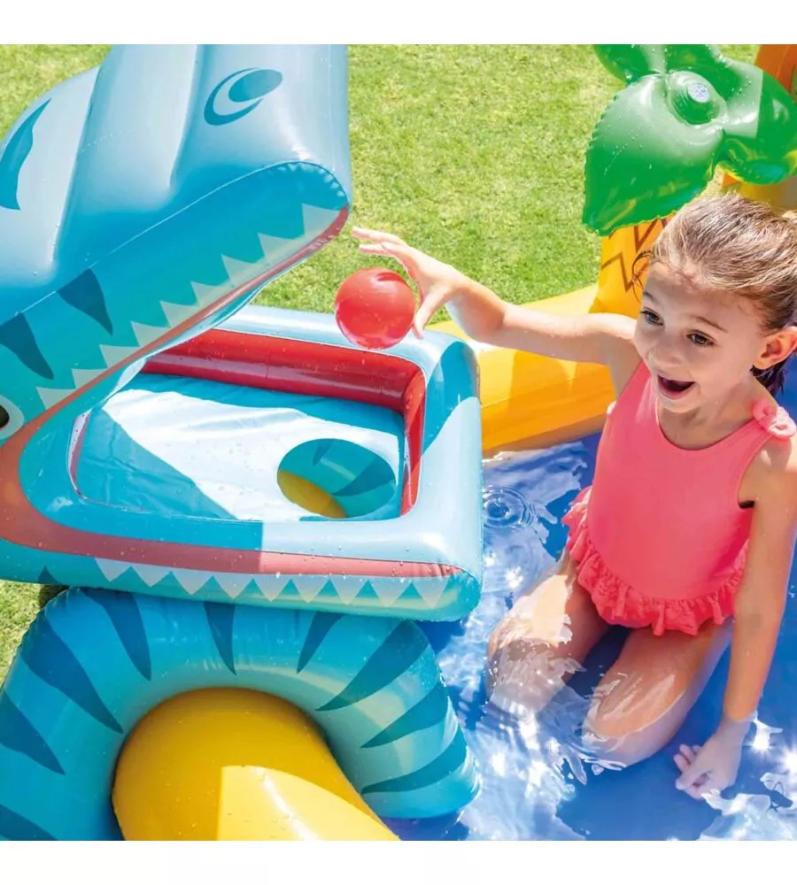 PLAYCENTER GONFIABILE INTEX "DINOSAURO" CM 249X191X109 I.3 - COD. 57444NP