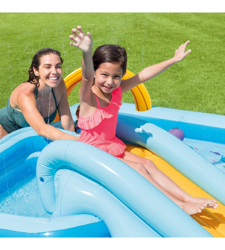 PLAYCENTER GONFIABILE INTEX "JUNGLE" 244X198X71 CM I.3 - COD. 57161NP