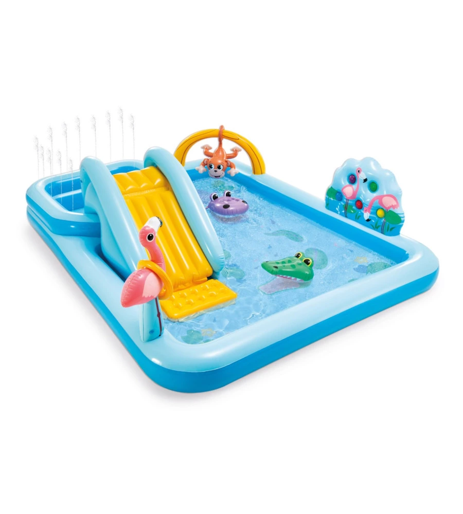 PLAYCENTER GONFIABILE INTEX "JUNGLE" 244X198X71 CM I.3 - COD. 57161NP