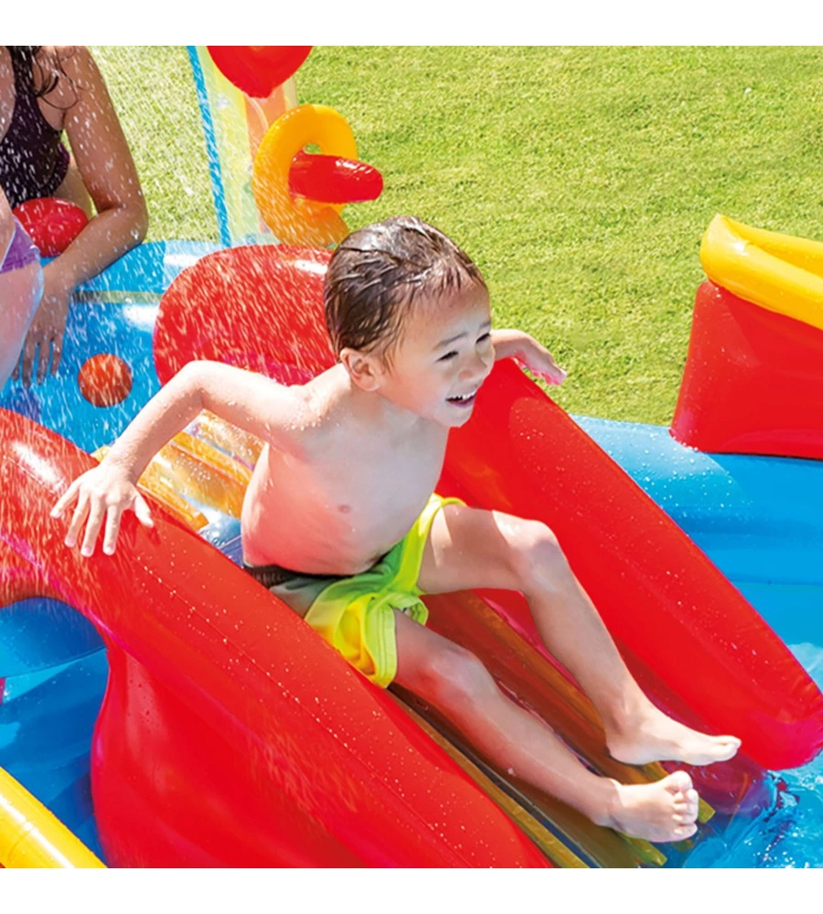 PLAYGROUND GONFIABILE INTEX "ARCOBALENO" CM 297X193X135 I.3 - COD. 57453NP