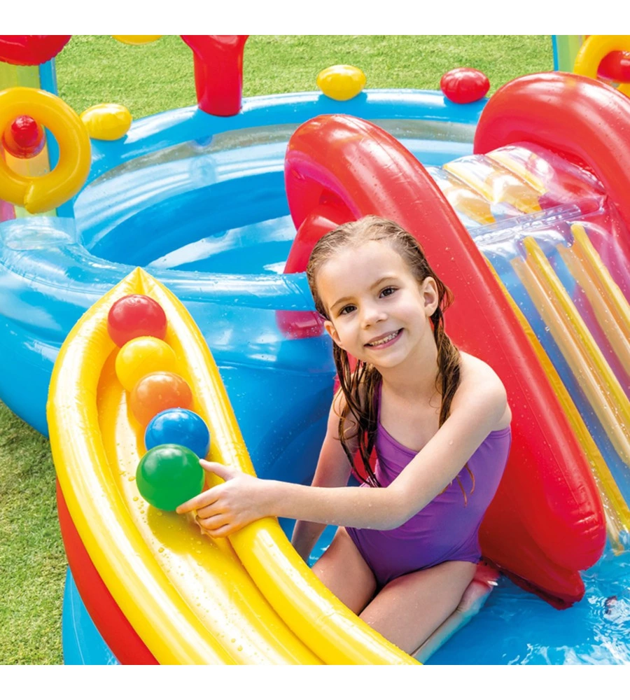 PLAYGROUND GONFIABILE INTEX "ARCOBALENO" CM 297X193X135 I.3 - COD. 57453NP