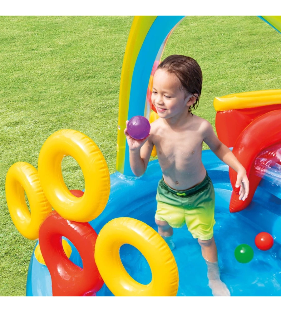 PLAYGROUND GONFIABILE INTEX "ARCOBALENO" CM 297X193X135 I.3 - COD. 57453NP