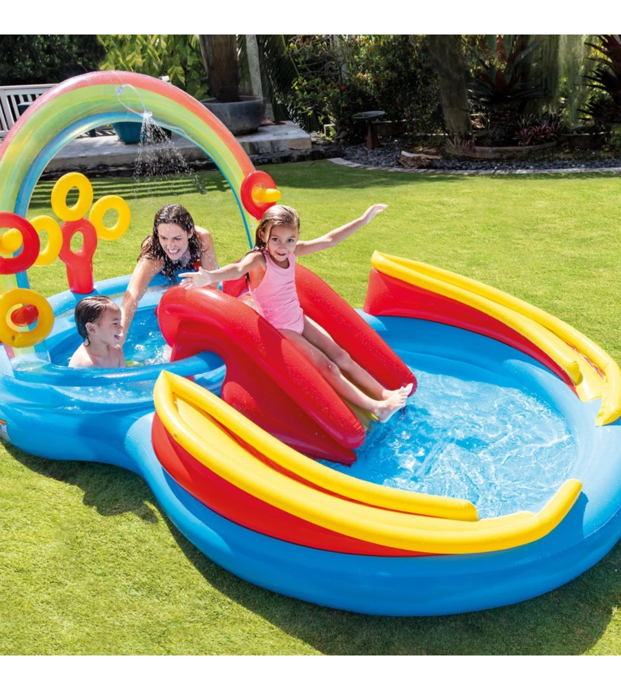 PLAYGROUND GONFIABILE INTEX "ARCOBALENO" CM 297X193X135 I.3 - COD. 57453NP
