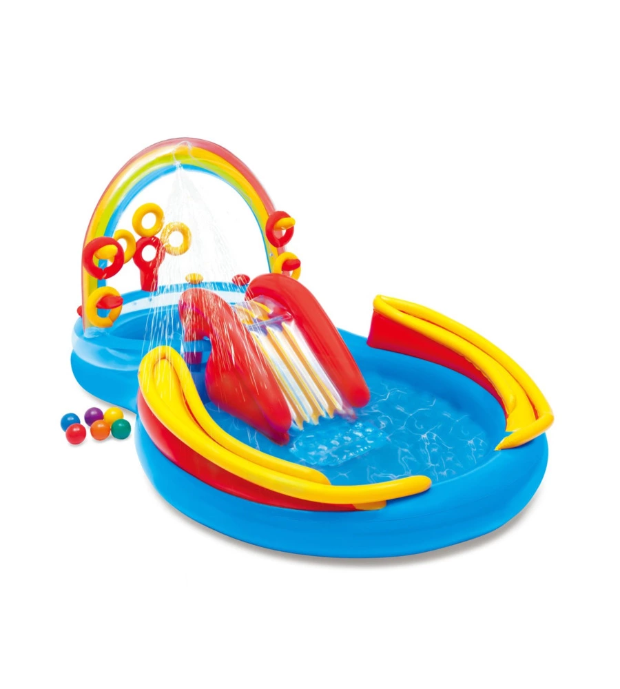 PLAYGROUND GONFIABILE INTEX "ARCOBALENO" CM 297X193X135 I.3 - COD. 57453NP