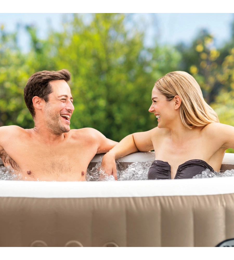 PISCINA IDROMASSAGGIO GONFIABILE INTEX "PURE SPA BUBBLE MASSAGE" 196X71CM 4 POSTI CON POMPA - COD. 28426EX