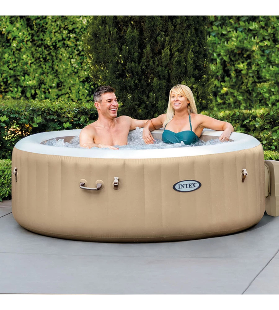 PISCINA IDROMASSAGGIO GONFIABILE INTEX "PURE SPA BUBBLE MASSAGE" 196X71CM 4 POSTI CON POMPA - COD. 28426EX