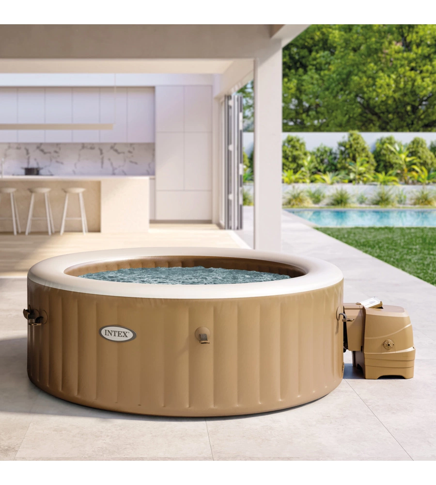 PISCINA IDROMASSAGGIO GONFIABILE INTEX "PURE SPA BUBBLE MASSAGE" 196X71CM 4 POSTI CON POMPA - COD. 28426EX