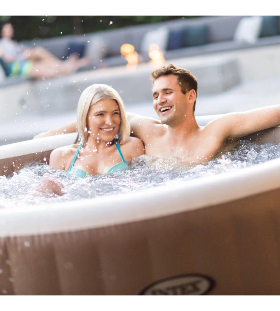 PISCINA IDROMASSAGGIO GONFIABILE INTEX "PURE SPA BUBBLE MASSAGE" 196X71CM 4 POSTI CON POMPA - COD. 28426EX