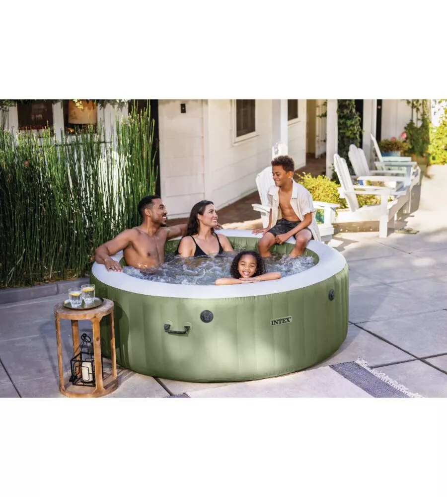PISCINA IDROMASSAGGIO GONFIABILE INTEX "PURE SPA BUBBLE MASSAGE" 196X71CM 4 POSTI CON POMPA - COD. 28426EX