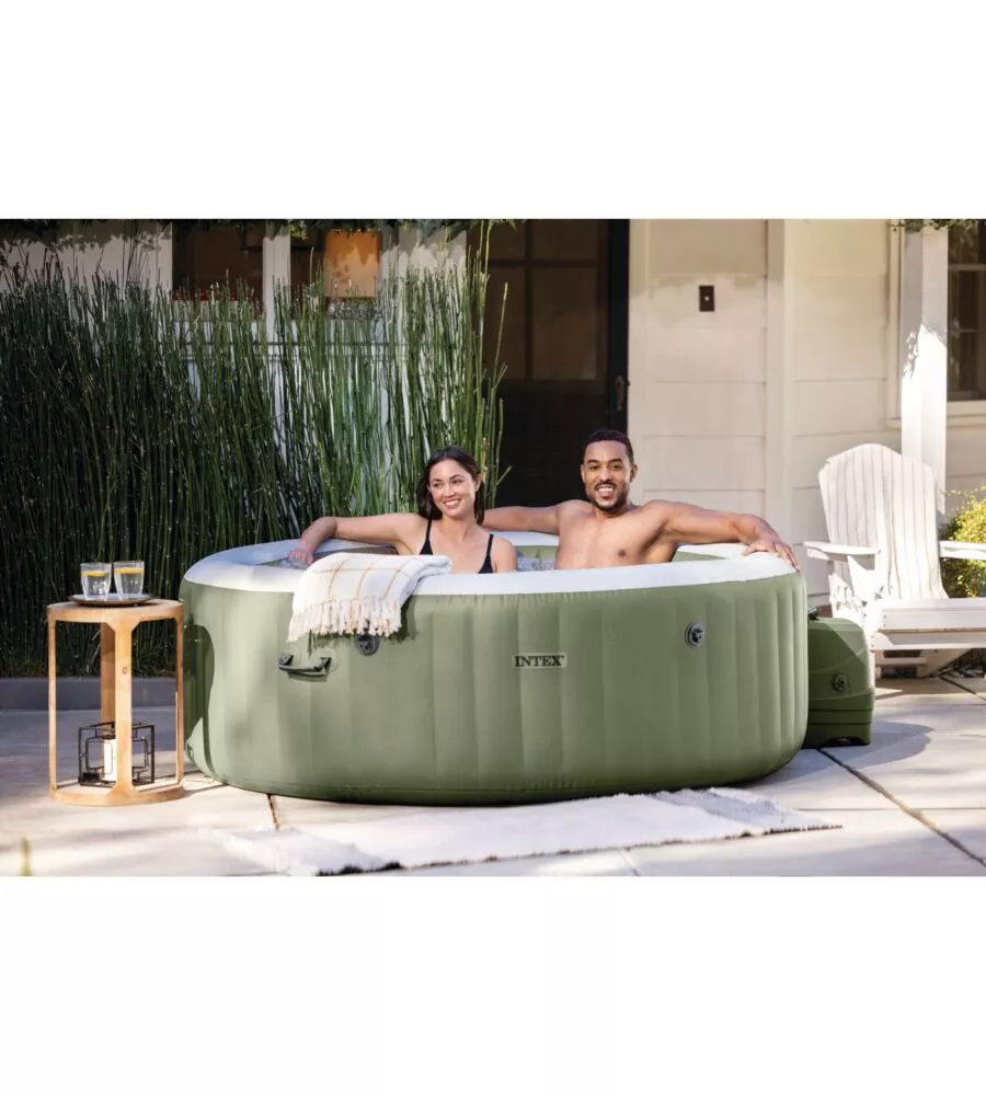 PISCINA IDROMASSAGGIO GONFIABILE INTEX "PURE SPA BUBBLE MASSAGE" 196X71CM 4 POSTI CON POMPA - COD. 28426EX