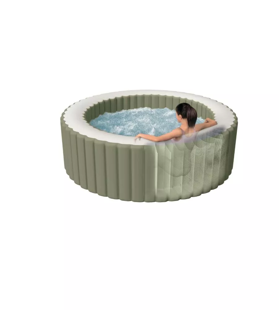 PISCINA IDROMASSAGGIO GONFIABILE INTEX "PURE SPA BUBBLE MASSAGE" 196X71CM 4 POSTI CON POMPA - COD. 28426EX