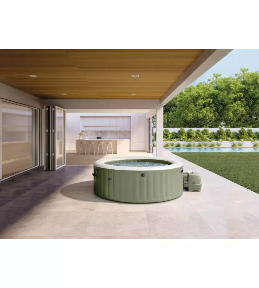 PISCINA IDROMASSAGGIO GONFIABILE INTEX "PURE SPA BUBBLE MASSAGE" 216X71CM 6 POSTI CON POMPA - COD. 28428EX