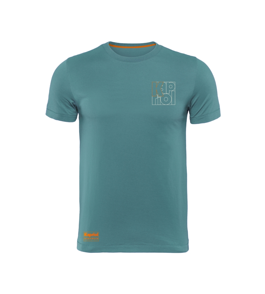 T-SHIRT DA LAVORO KAPRIOL "ENJOY" BLU ATLANTIC TG XXL