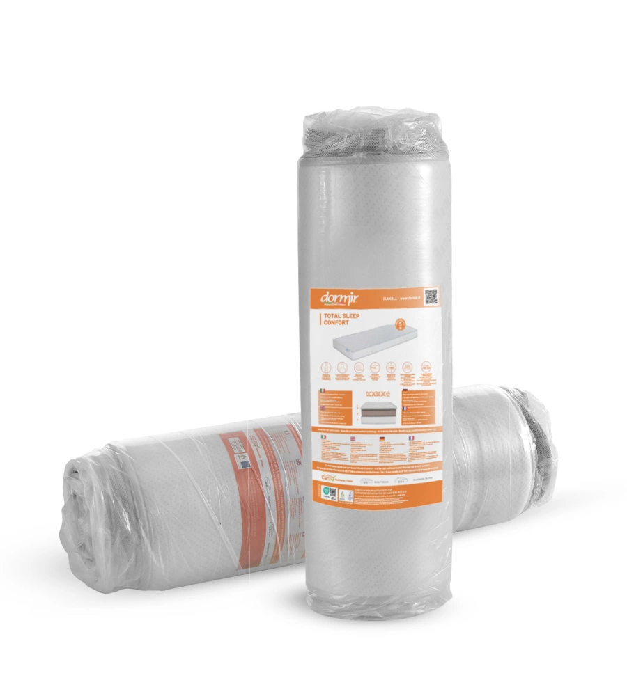 MATERASSO SINGOLO ORTOPEDICO DORMIR "TOTAL SLEEP CONFORT" 80X190 CM