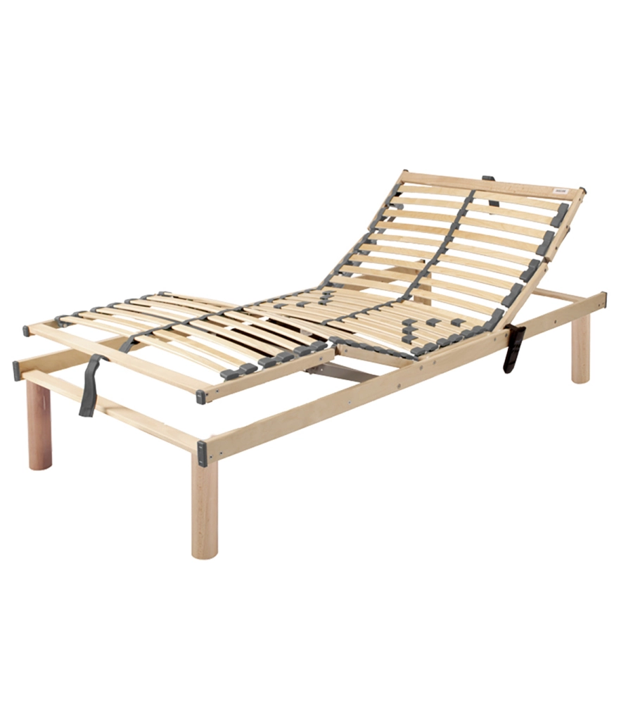 RETE SINGOLA DORMIR "ECO RELAX" MOTORIZZATA WIRELESS IN LEGNO 80X190 CM