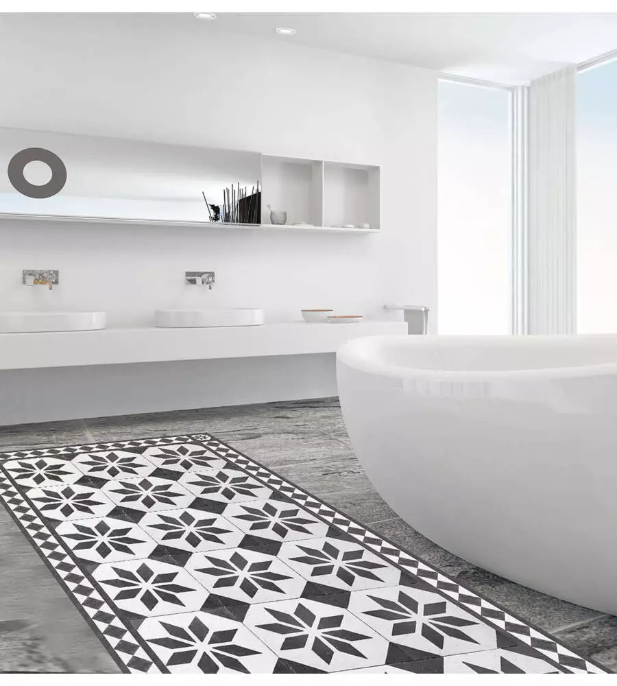 PASSATOIA IN VINILE "RUNNER" FANTASIA "OLD STYLE CARPET", 120X50 CM