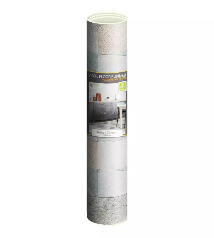 PASSATOIA IN VINILE "RUNNER" FANTASIA "ARTISTIC CEMENT", 120X50 CM