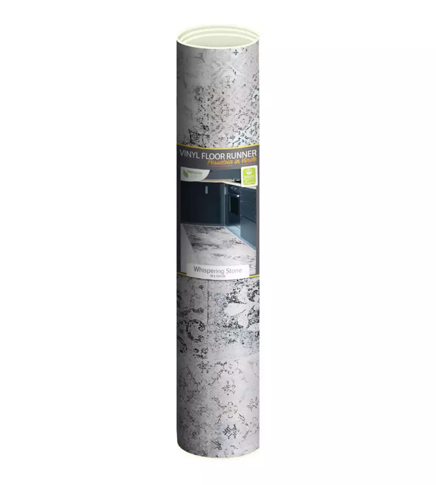 PASSATOIA IN VINILE "RUNNER" FANTASIA "WHISPERING STONE", 120X50 CM