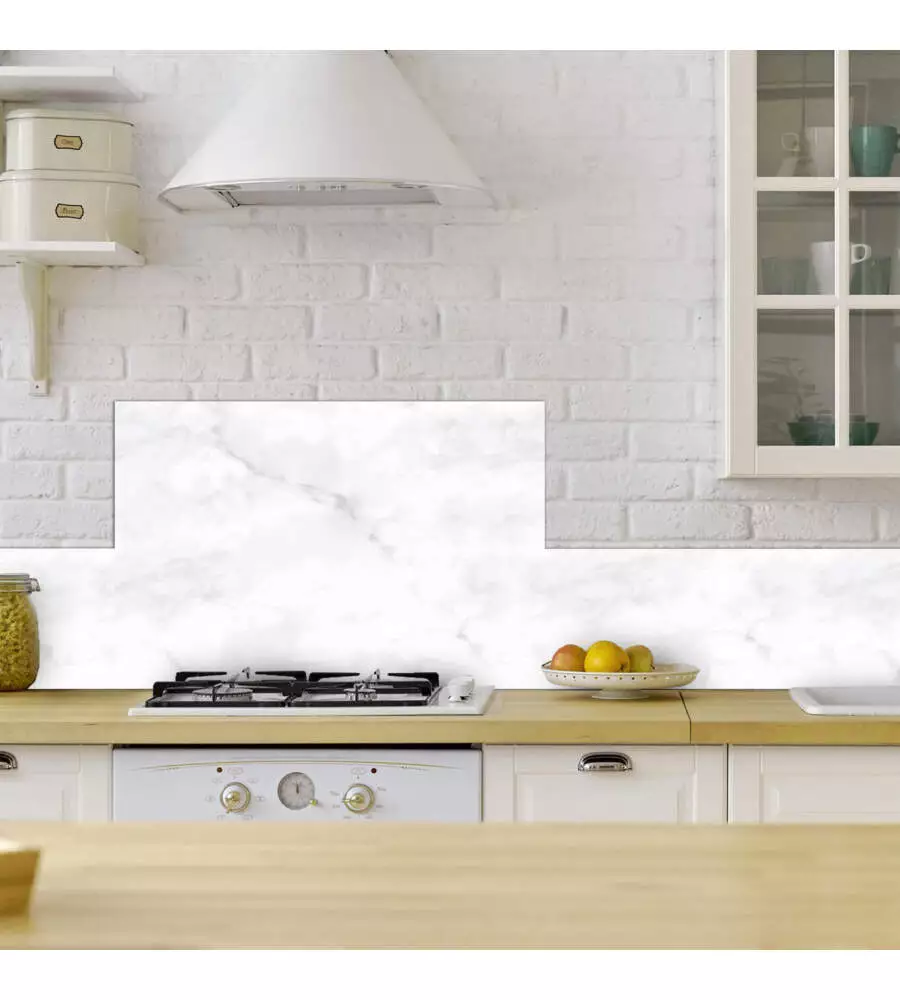 PARASCHIZZI DA CUCINA IN ALLUMINIO FANTASIA "MARBLE", 72X48 CM