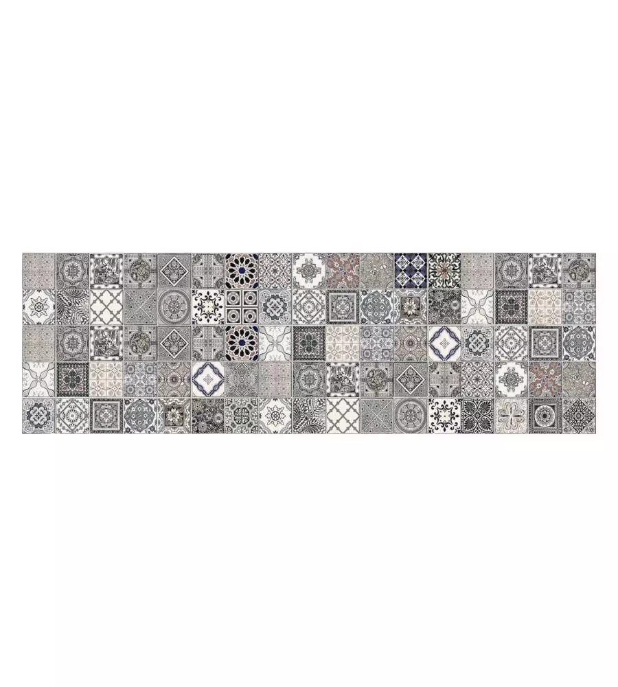 PARASCHIZZI ADESIVO DA CUCINA FANTASIA "AZULEJOS ANTICHI", 190X60 CM