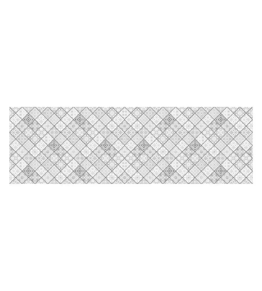 PARASCHIZZI ADESIVO DA CUCINA FANTASIA "PEWTER TILES", 190X60 CM