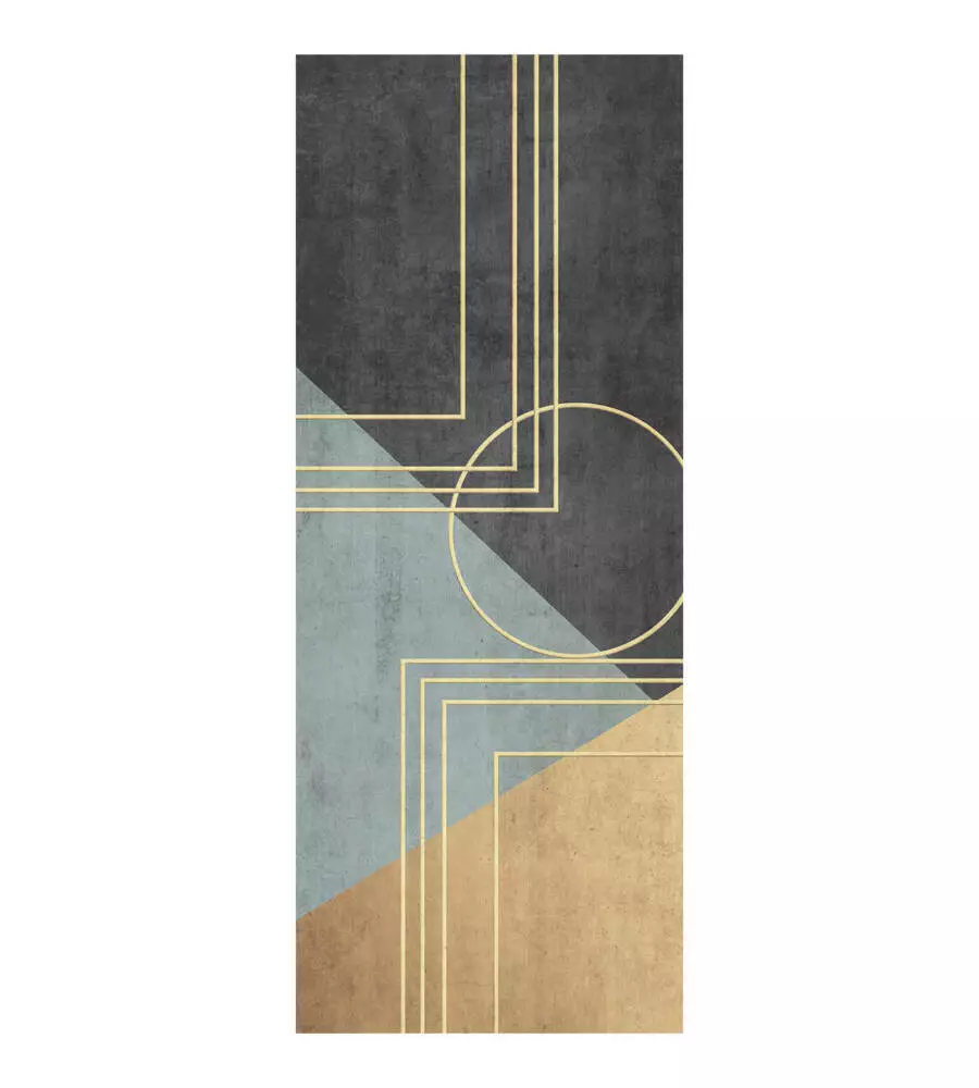 RIVESTIMENTO PER PORTA IN VINILE FANTASIA "GOLDEN WALL", 210X83 CM