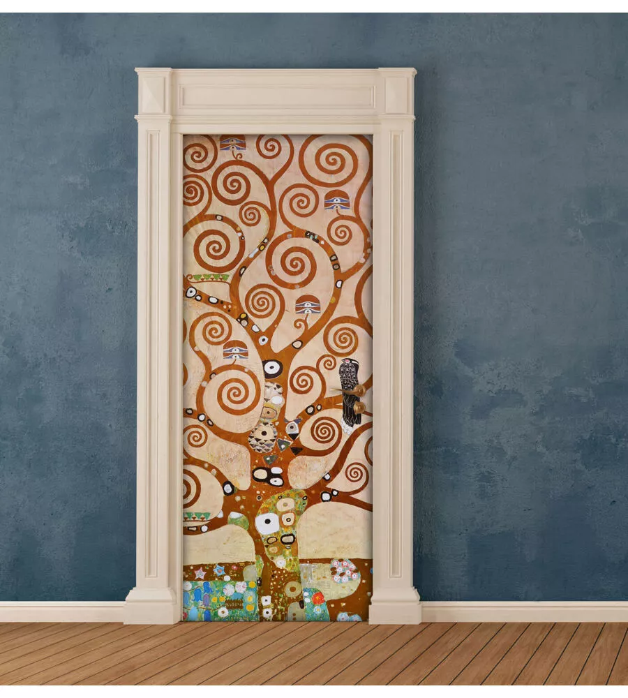 RIVESTIMENTO PER PORTA IN VINILE FANTASIA "TREE OF LIFE", 210X83 CM