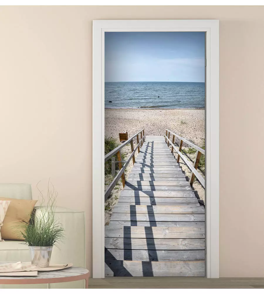 RIVESTIMENTO PER PORTA IN VINILE FANTASIA "SARDEGNA", 210X83 CM