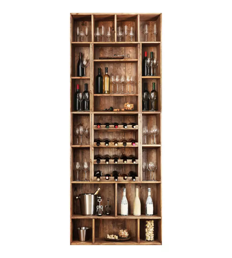 RIVESTIMENTO PER PORTA IN VINILE FANTASIA "WINE", 210X83 CM