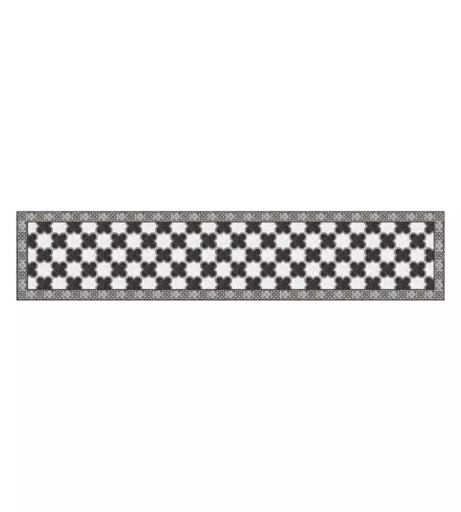 PASSATOIA IN VINILE "RUNNER" FANTASIA "MARBLE CHEES", 240X60 CM