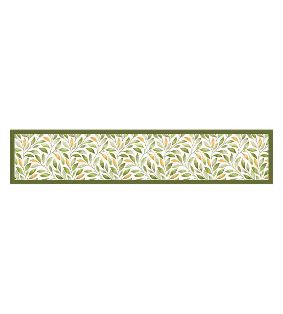 PASSATOIA IN VINILE "RUNNER" FANTASIA "EMERALD RAMAGE", 240X50 CM