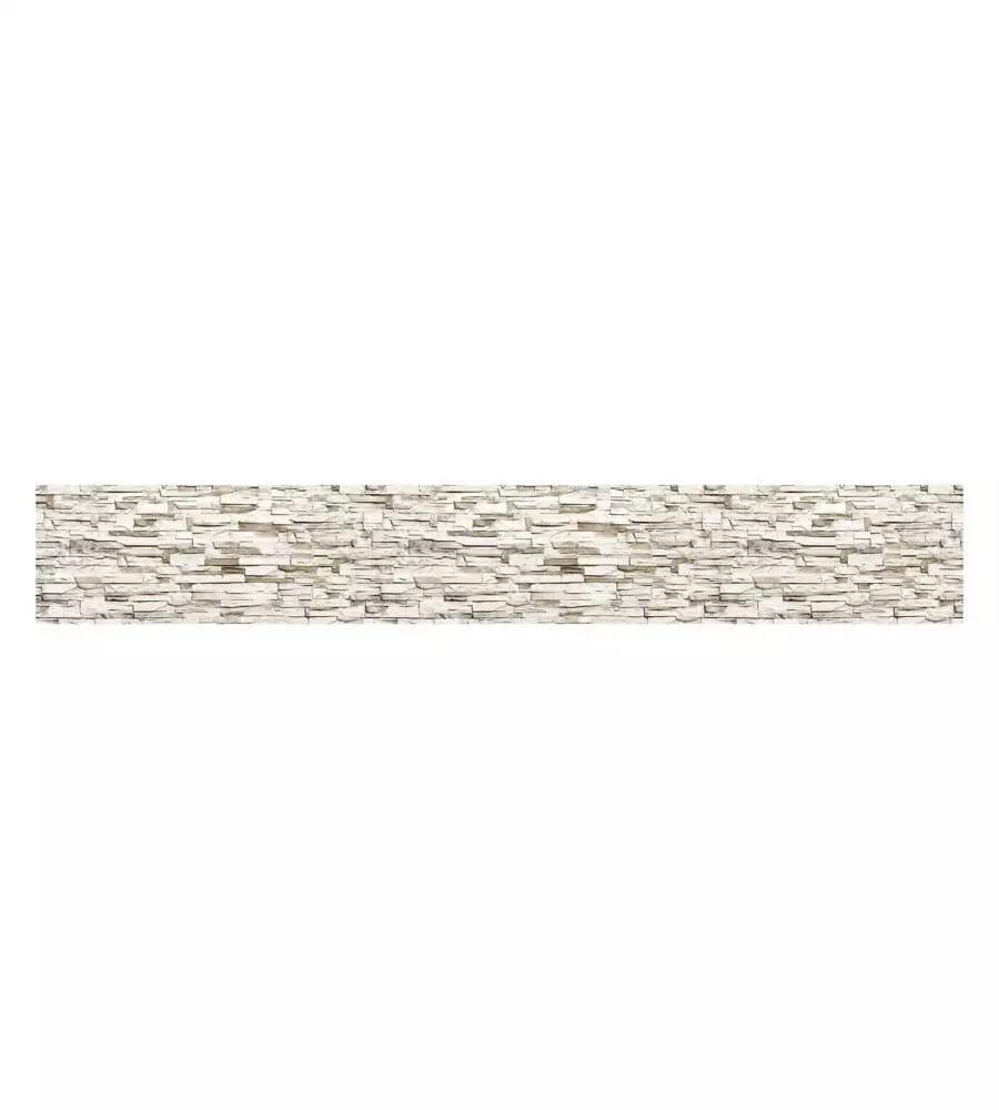 PARASCHIZZI ADESIVO DA CUCINA FANTASIA "BEIGE STONE, 300X60 CM
