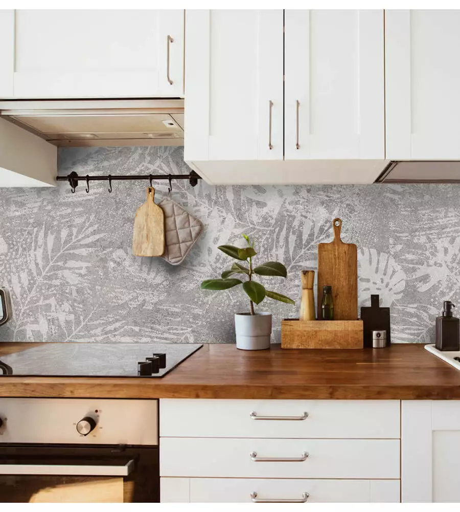 PARASCHIZZI ADESIVO DA CUCINA FANTASIA "TROPICAL WALL", 300X60 CM