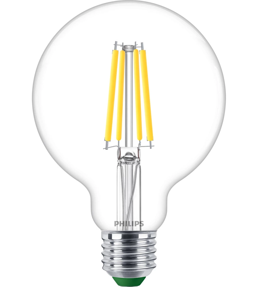 LAMPADINA A LED PHILIPS "GLOBO" TRASPARENTE LUCE NATURALE 60W 2700K, E27