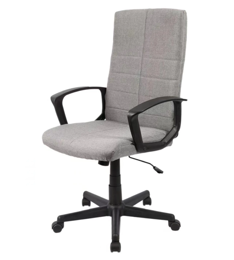 SEDIA DA UFFICIO BELLAHOME "MONTREAL" CON BRACCIOLI GRIGIA, 59X65X99/109 CM