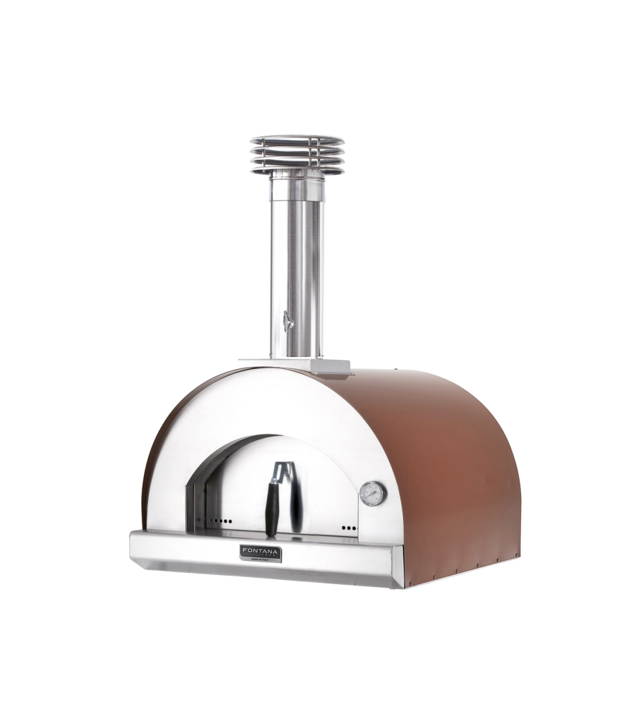FORNO PIZZA A LEGNA FONTANA "MARGHERITA" COLORE ROSSO 2 PIZZE
