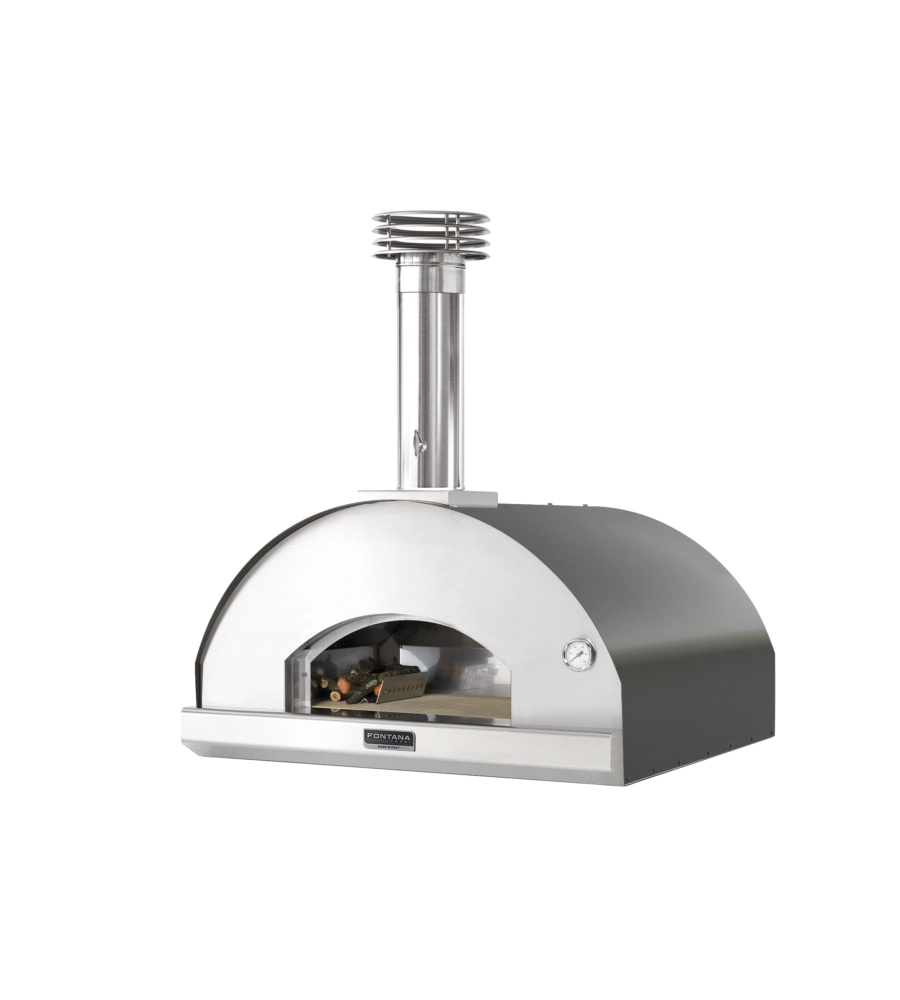 FORNO PIZZA A LEGNA FONTANA "MARINARA" COLORE GRIGIO 5 PIZZE