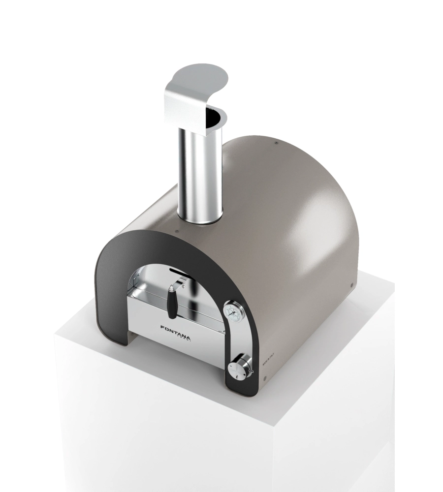 FORNO PIZZA A GAS FONTANA "MAESTRO 40" COLORE ANTRACITE 1 PIZZA