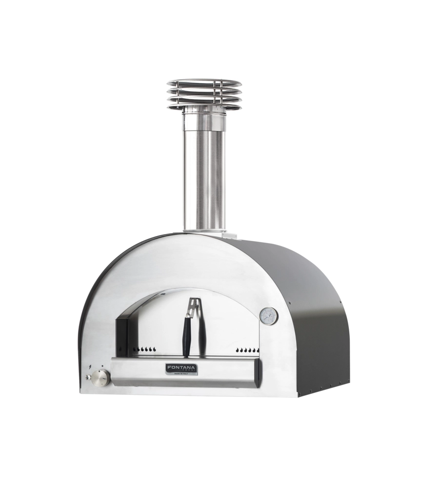 FORNO PIZZA A GAS FONTANA "MARGHERITA" COLORE ANTRACITE 2 PIZZE