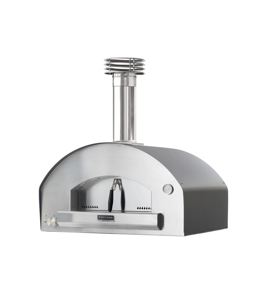 FORNO PIZZA A GAS FONTANA "MANGIAFUOCO" COLORE ANTRACITE 4 PIZZE