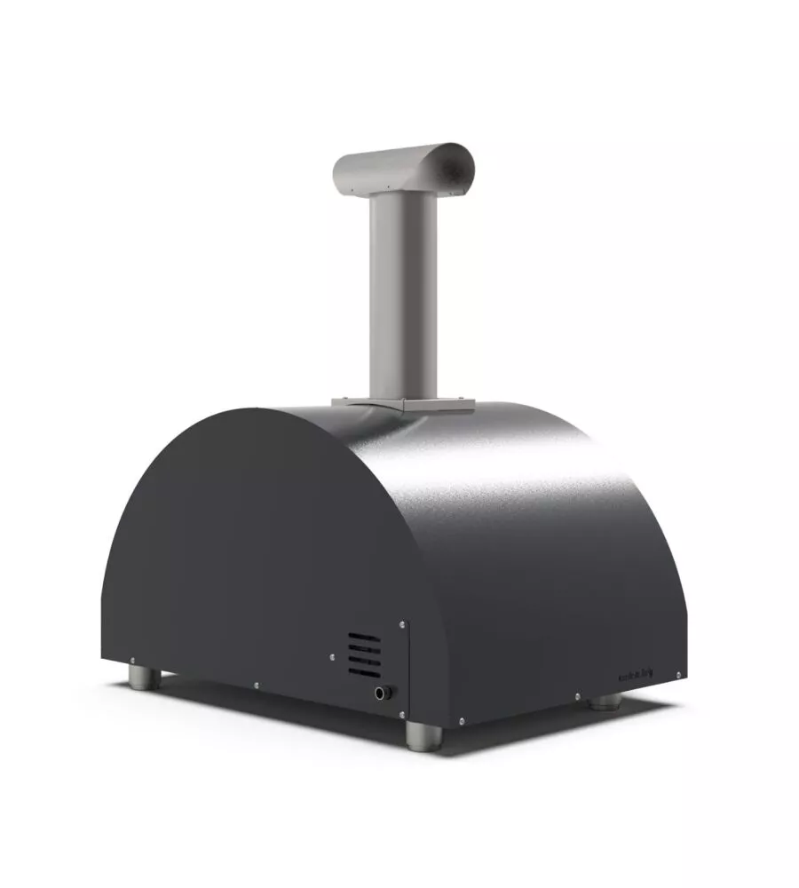 FORNO PIZZA A GAS ALFA "CLASSICO" COLORE NERO 2 PIZZE