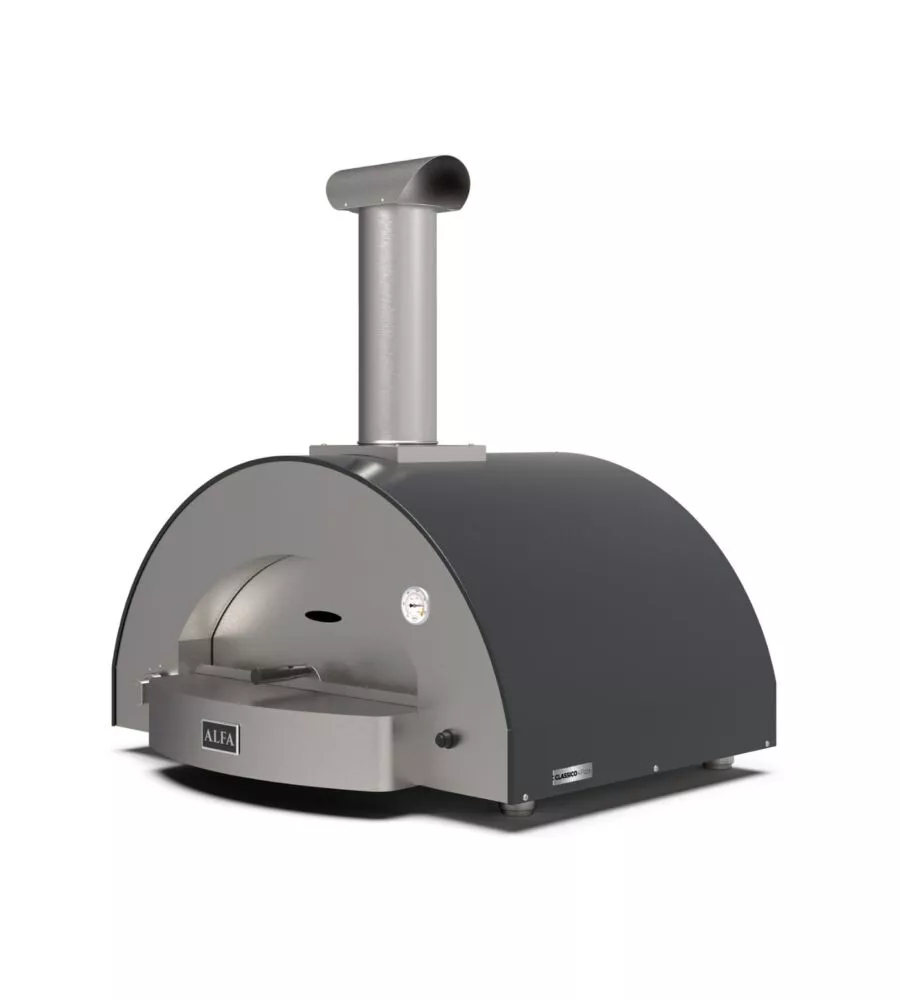 FORNO PIZZA A GAS ALFA "CLASSICO" COLORE NERO 4 PIZZE