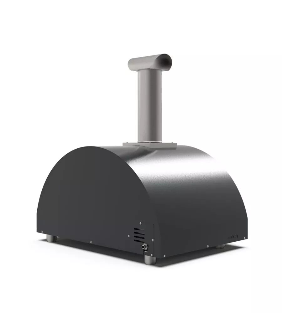 FORNO PIZZA A GAS ALFA "CLASSICO" COLORE NERO 4 PIZZE