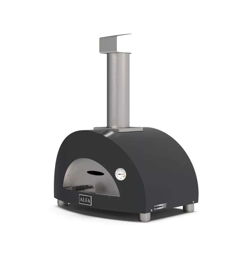 FORNO PIZZA A LEGNA ALFA "MODERNO" COLORE NERO 1 PIZZA