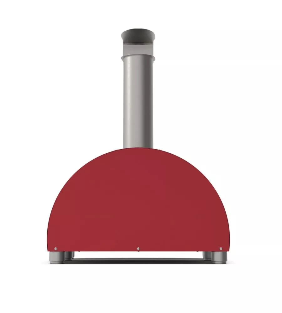 FORNO PIZZA A LEGNA ALFA "MODERNO" COLORE ROSSO 1 PIZZA